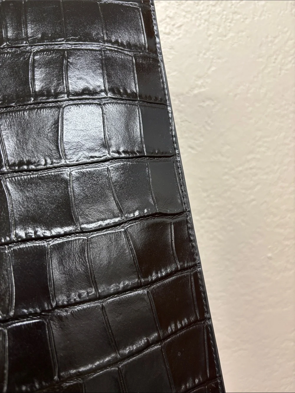 Coach Maggie tote bag Black Croc-Embossed Leather